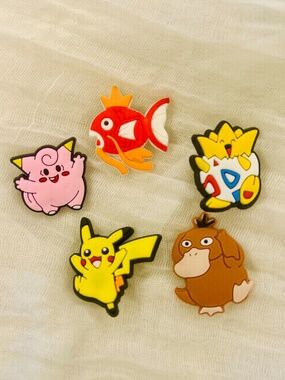 Pokemon Croc Charms, Jibbitz - Set #23
